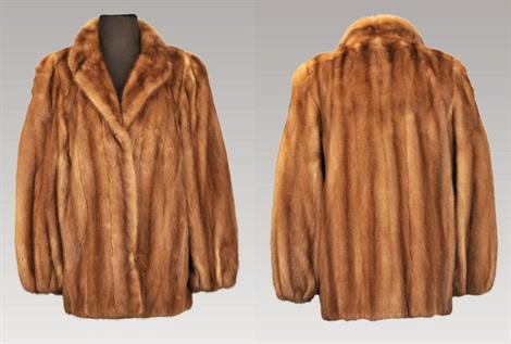 Pastel Mink jacket Size 12 Length 21</BR><font size="+2">$350.00<font>